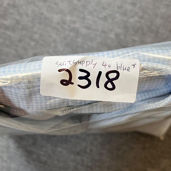 Suitsupply Egyptian Cotton Slim Check Button Up Shirt - Men's Size 40/15.75 - Picture 10 of 10